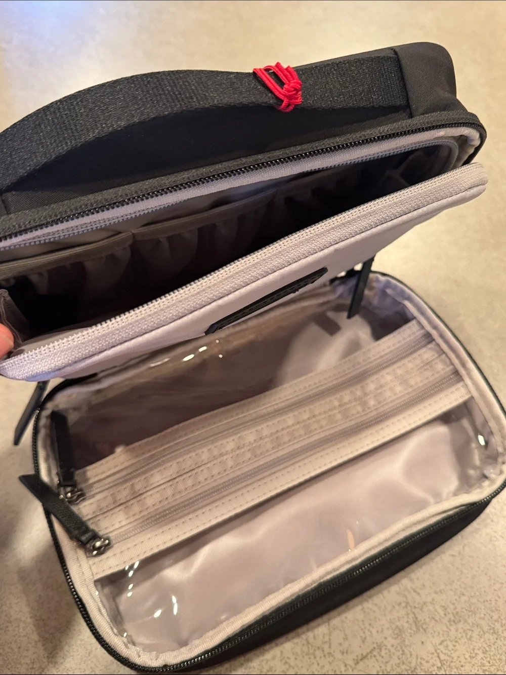 NWT TUMI Voyageur Tammin Cosmetic Case Black Travel Toiletry Organizer